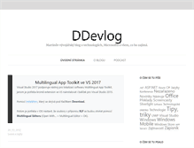 Tablet Screenshot of devlog.deedx.cz